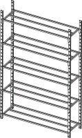 Manorga Weitspannregal AAZ2015305ND00014 lichtgrau, graphitgrau 150,0 x 30,0 x 200,0 cm