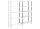 Manorga Anbau-Schwerlastregal AAZ2010405NS00014 lichtgrau, graphitgrau 100,0 x 40,0 x 200,0 cm