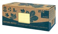 inFO Recycling Haftnotizen 5654-11BOX gelb, 12 Blöcke