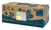 inFO Recycling Haftnotizen 5654-88BOX farbsortiert, 12...