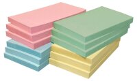 inFO Recycling Haftnotizen 5655-88BOX farbsortiert, 12...
