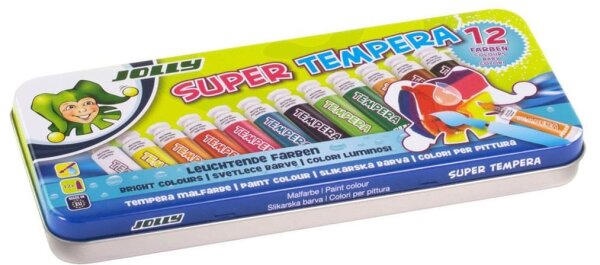 JOLLY Super Temperafarben farbsortiert 12 Farben