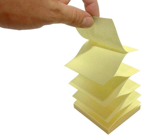 inFO Recycling Haftnotizen 5644-11BOX gelb, 12 Blöcke