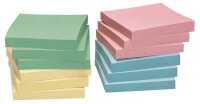 inFO Recycling Haftnotizen 5644-88BOX farbsortiert, 12 Blöcke