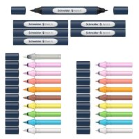 Schneider Paint-It 040 27 Teile Brush-Pens farbsortiert, 1 Set