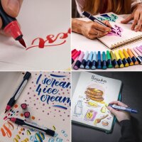 Schneider Paint-It 040 52 Teile Brush-Pens farbsortiert, 1 Set