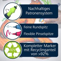 Schneider Paint-It 040 72 Teile Brush-Pens farbsortiert, 1 Set