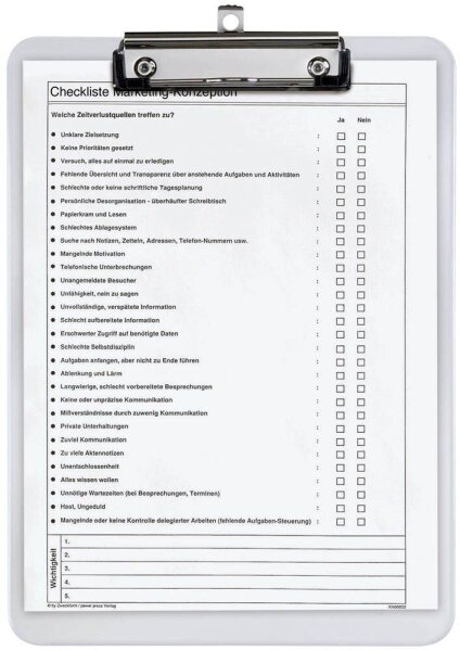 MAUL Klemmbrett 2340505 DIN A4 glasklar Kunststoff, 1 St.