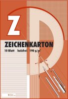 Zeichenkarton DIN A2 190 g/qm, 10 Blatt, 1 Block
