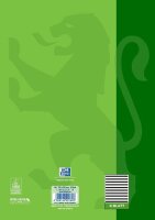OXFORD Notenheft ohne Hilfslinien Lineatur 14 Notenlineatur DIN A4 ohne Rand, 8 Blatt, 1 St.