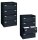 BISLEY LIGHT Hängeregistraturschrank schwarz 4 Schubladen 80,0 x 62,2 x 132,1 cm, 1 St.
