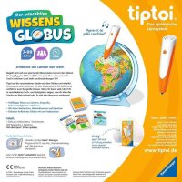 Ravensburger tiptoi Spiel - Der interaktive Wissens-Globus Lernspielzeug, 1 St.