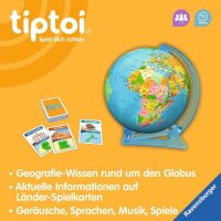 Ravensburger tiptoi Spiel - Der interaktive Wissens-Globus Lernspielzeug, 1 St.