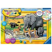 Ravensburger Malen-nach-Zahlen Tiere in Afrika mehrfarbig...
