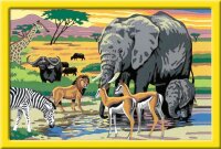 Ravensburger Malen-nach-Zahlen Tiere in Afrika mehrfarbig...