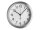 TFA® Funkwanduhr 98.1091 weiß silber Aluminium, Ø 25,0 cm