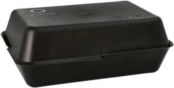PAPSTAR Mehrweg-Menüboxen schwarz 23,4 x 15,6 cm, 24 St.