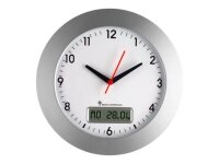 TFA® Funkwanduhr 98.1092  weiß silber...