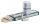 FABER-CASTELL GRIP 2001 Bleistift-Set HB silber mit Radierer, 1 Set