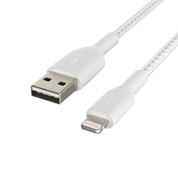 belkin USB 2.0 A/Lightning Kabel BoostCharge 1,0 m weiß, 1 St.