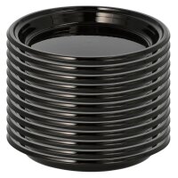PROPAC Mehrweg-Menüteller schwarz Ø 22 cm, 12...