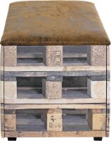 HAKU Möbel Sitztruhe 25970 Motiv Palette 1 Holz 65,0 cm
