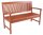 Garden Pleasure Gartenbank Stockholm 985032 braun Holz 127,0 cm