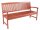Garden Pleasure Gartenbank Stockholm 985033 braun Holz 157,0 cm