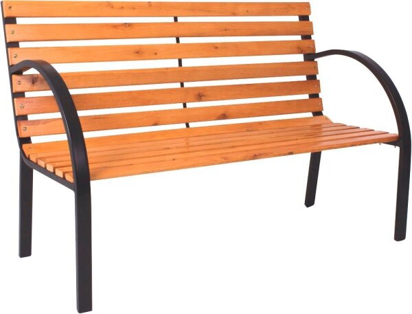 Garden Pleasure Gartenbank Bellevue 960363 braun Holz 122,0 cm