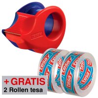 AKTION: tesa Klebefilmabroller Mini-Abroller rot/blau +...
