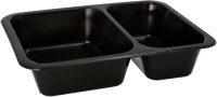 PROPAC Mehrweg-Menüschalen schwarz 22,7 x 17,8 cm,...
