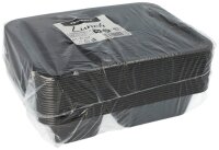 PROPAC Mehrweg-Menüschalen schwarz 22,7 x 17,8 cm, 20 St.