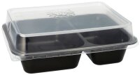 PROPAC Mehrweg-Menüschalen schwarz 22,7 x 17,8 cm, 20 St.