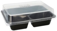 PROPAC Mehrweg-Menüschalen schwarz 22,7 x 17,8 cm, 20 St.
