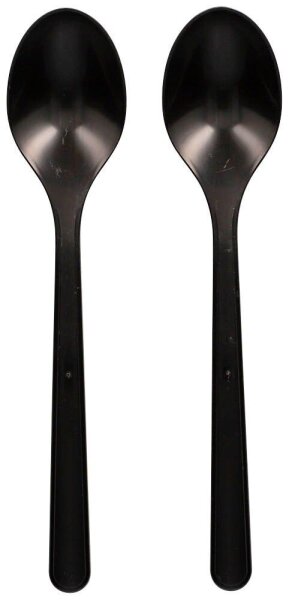 circulware RESBONSIBLES Mehrweg-Löffel, Kunststoff schwarz, 50 St.