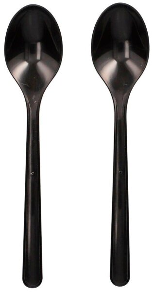 circulware RESBONSIBLES Mehrweg-Kaffeelöffel, Kunststoff schwarz, 50 St.