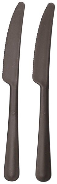 circulware RESBONSIBLES Mehrweg-Messer, Kunststoff schwarz, 200 St.