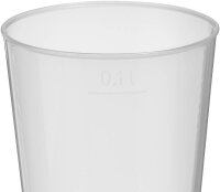 STARPAK Mehrweg-Trinkbecher transparent 0,1 l, 40 St.