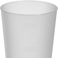 STARPAK Mehrweg-Schnapsgläser transparent 40 ml, 40 St.