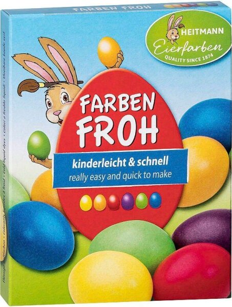 HEITMANN Eierfarben Farben-Froh Eierfarben farbsortiert, 1 Pack  ( 1017049 )