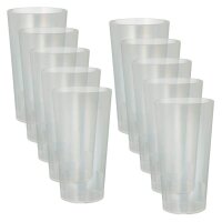 STARPAK Mehrweg-Trinkbecher transparent 0,4 l, 10 St.