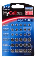 HyCell Knopfzellen-Set Alkali-Mangan 1,5 V, 30 St.