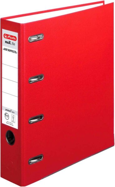 herlitz maX.file protect Doppelordner rot Karton 7,0 cm, 1 St.
