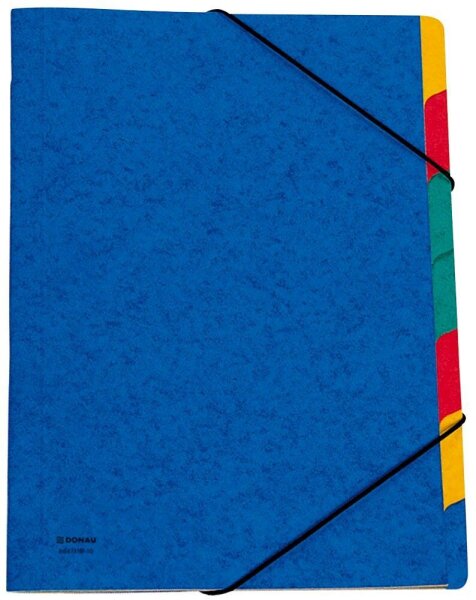 DONAU Ordnungsmappe 7 Fächer blau, 1 St.