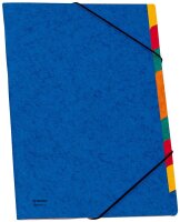 DONAU Ordnungsmappe 9 Fächer blau, 1 St.