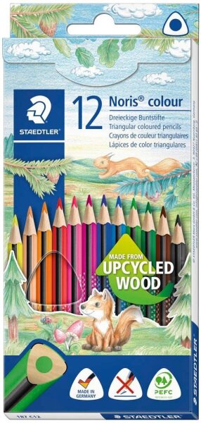STAEDTLER Noris® colour 187 Buntstifte farbsortiert, 12 St.