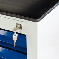 ADB MAMMUT MAXI Schubladenschrank lichtgrau, lichtblau 8 Schubladen 71,0 x 55,0 x 90,0 cm, 1 St.