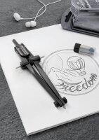 FABER-CASTELL Zirkel Stream blackstone, 1 St.