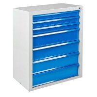 ADB MAMMUT Schubladenschrank lichtgrau, lichtblau 7...