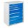 ADB MAMMUT Schubladenschrank lichtgrau, lichtblau 7 Schubladen 70,0 x 43,5 x 90,0 cm, 1 St.